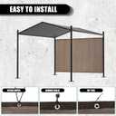 2 Pcs 90% Sun Shade Cloth with Grommets 6.6' x 8' Pergola Privacy Screen for Outdoor Patio Shade Cover Canopy, Mesh Tarp Sun Screens for Porch, Dog Kennel, Garden, Backyard(Mocha)
