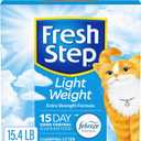 Fresh Step Light Weight Multi Cat Clumping Litter with Febreze, Low Dust, Odor Control with Ammonia Block Technology, Compatible in Automatic Litter Boxes, 15.4 lb.