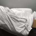 DROVAN Mattress Topper Queen Size - Extra Thick Mattress Pad Cover - Pillow Top Deep Pocket with Breathable 7D Spiral Fiber Filling Cooling Mattress Cover (White)