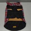 Kuoser Waterproof Dog Coat, Reversible Dog Jacket for Large Dogs, Adjustable Durable Doggie Winter Coat for Groowing Puppies Warm Puppy Cold Weather Apparel, Red L, Pack of 1