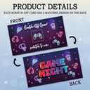 4 x REWIDPARTY 32 Pcs Video Game Theme Scratch Off Cards, Game Night Scratch Off Tickets, Neon Lottery Prize Raffle Tickets for Baby Shower, Funny Birthday Party Supplies Decorations for Family Friend