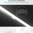 Ensenior 4FT LED Shop Lights, 6000K T8 Commercial Bay Lighting, 6 Pack