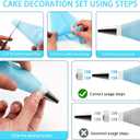 Piping Bags and Tips Set, Reusable Cake Decorating Kit