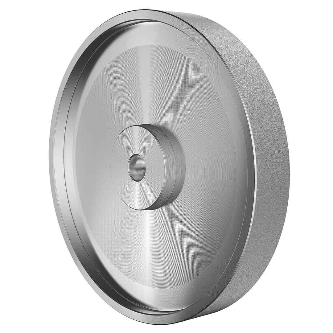 CBN 4 in 1 Grinding Wheel, 8 Inch Dia x 1 Inch Wide x 5/8 Inch Bore for Sharpening Woodturning Tools, High Speed Steel Tools, Bench Grinders (8 Inch, 600 Grit)