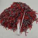 Anderson's Premium Two-Color School Spirit Shakers, Cheerleader Pom Poms, Sports Fan, Football, Basketball, Homecoming, Squad, Team, Party, Dance Club, Performance, Celebrations (10 Count, Scarlet Red/Gray)