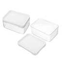 IMIKEYA 2pcs Laundry Pod Container Stackable Storage Box for Laundry and Dryer Clear Organizer Lid Organization