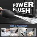 Cobbe 9-Function Shower Head with Built-in Power Spray, 1.8 GPM Water Saving ON/OFF Toggle Switch, High Pressure Handheld Showerhead with 1-Click Pause Button, Brass Bracket & 6ft Hose, Black