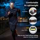 MIOISY Headlamp Rechargeable, Ultra Bright LED Head Lamp Flashlight with White Red Light, 2 Pack Motion Sensor Waterproof Headlight, 8 Modes Lights for Camping Fishing Running