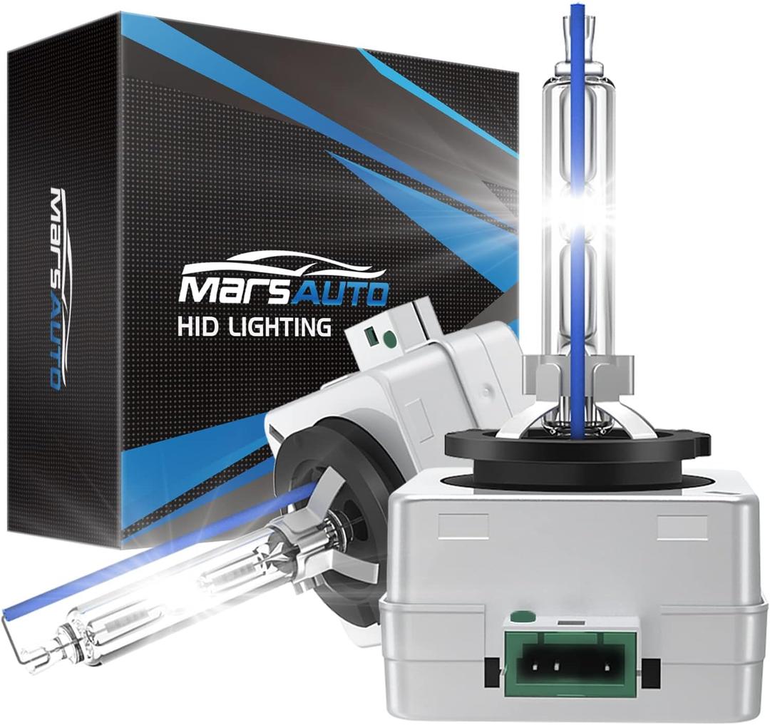 Marsauto D3S HID Bulbs, 6000K Cold White, Xenon Bulb, 3500 Hours Longevity, Waterproof Design, Up to 350% Brightness, 5 Minutes Installation, Pack of 2