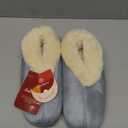 EverFoams Women's Microsuede Cozy Memory Foam Winter Slippers with Fuzzy Faux Fur Collar and Indoor Outdoor Rubber Sole, Size 7-8