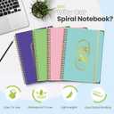 Jul 2025 -Jun 2026 Daily Planner, Spiral Notebook, Appointment Book, Calendar Planner A5-8.5'' x 6.2'', Pearl Purple, Daily & Monthly & Weekly, Thick Paper, 142 PP, School & Office Schedule