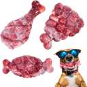 YINEYA Indestructible Dog Toys for Aggressive Chewers 3 Pack, Tough Dog Chew Toys for Aggressive Chewers Medium and Large Breeds, Durable Dog Toy to Keep Them Busy, Beef Flavored