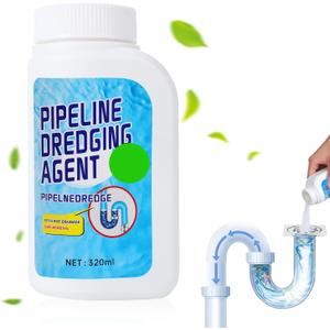 Pipeline Dredging Agent,Powerful Pipe Dredging Agent,Fast Foaming For Kitchen Toilet Pipeline Quick Cleaners,Unclog Toilet Clog And Kitchen Sink Pipe Unblocker Powder