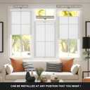 Boolegon No Drill No Tools Cellular Shades Top Down Bottom Up Honeycomb Blinds Light Filtering Cordless Window Blinds Easy to Install Shade for Windows, Light Filtering-White, 35.5" W x 64" H