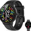Smart Watch for Women with Bluetooth Calls & AI Voice Assistant, 1.27" HD Fitness Tracker with Sleep Monitor, 100+ Sports Modes, IP69 Waterproof, Android & iOS (Black)