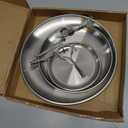 Gerrii Set of 1 Cupcake Display Stands 3 Tier Serving Tray Platters Stainless Steel Cup Cake Tower for Birthday Party Wedding Dessert Cookie Candy(Silver)