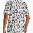 Vytroon Men's Hawaiian Shirts Wrinkle Free Short Sleeve Button Down Tropical Beach Vacation Shirt (L)