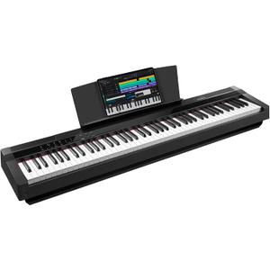 STRICH Digital Piano 88 Key Full Size Weighted Keyboard, Hammer-Action Portable Electric Piano For Beginner Adults, Bundle With Sustain Pedal, Piano Stickers, Music Rest, Black, SDP-P7