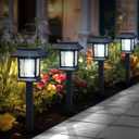 Greluna Solar Lights Outdoor,12 Pack 6000K Waterproof Auto On/Off Solar Pathway Lights for Your Garden, Landscape, Path, Yard, Patio, Driveway,Walkway Decor