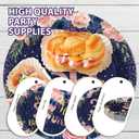 96Pcs 30th Birthday Party Decorations for Womens Navy Blue Rose Gold Floral 30th Birthday Plates and Napkins Sets for Women Girls Back in 1995 Cheers to 30 Years Old Party Supplies Serves 24