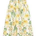 GRACE KARIN womens Classic,  XXL, White Yellow Flowers