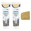 PentaUSA Grout - Premixed Grout Repair Set, 8.8 oz, 2 Pack Tile Grout Tubes, Repairs and Renews Tile Grout in Bathroom and Kitchen, Odorless and Safe Formula - 2 Pack (Beige)