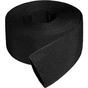 1.5" ID Nylon Protective Hose Sleeve, Nylon Protective Sleeve Nylon Protective Sheath Nylon Cable Cover for Welding Torch Hydraulic Hose, 25' Length, Black