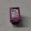 HP 67 Tri-Color Ink Cartridge | Works with DeskJet 1255, 2700, 4100 Series; Envy 6000, 6400 Series | Eligible for Instant Ink | 3YM55AN | Packaging May Vary