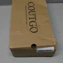 Coutgo Womens Slingback Stiletto High Heels Closed Pointed Toe Pumps DOrsay Sexy Office Dress Shoes (11, Brown)