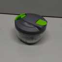 Multi-Function Manual Food Chopper & Processors with Handle and Cover,Vegetable Chopper Shredder,Garlic Press,Suitable for Onions Garlic Peppers Carrots Gingers Fruits,Ideal Gift for Kitchen(Green) (500ml)