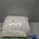 Queen Comforter Set Ivory, 7 Pieces Pintuck Bed in A Bag Queen Size Bedding, Soft Bed Set All Season Pinch Pleat Comforter Set with Sheets, Pillowcases & Shams