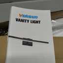 VOLISUN Modern Bathroom Vanity Light 55 inch, Rotatable, 36W Dimmable 5CCT Led Bathroom Light Fixture Over Mirror, Black Bar Vanity Light for Bathroom Mirror Cabinets-ETL Certificated