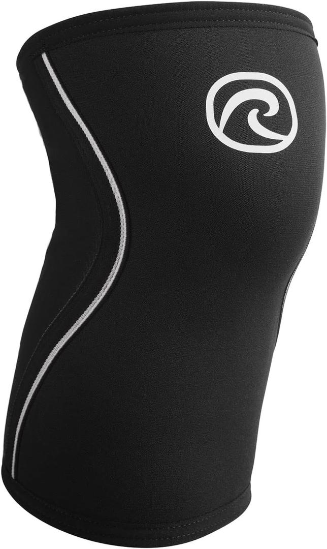 Rehband 5mm Knee Sleeves for Functional Training, Cross-Training & Powerlifting, Weightlifting Knee Support made of Neoprene, Unisex, Colour:Black, Size:Medium (Black - 1 Piece)