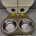 Plike 2-Meal Automatic Pet Feeder, 48H Timed Wet Food Refrigerated Dispenser, Includes 2 Ice Packs and Stainless Steel Pet Bowl, Ideal for Wet Food, Yogurt & Canned Meals  for Cats & Small Dogs