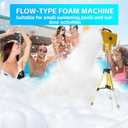 Flowing Foam Machine for Party, Party Foam Machine with Telescopic Support, Foam Cannon for Garden, Pool, Indoor, Birthdays, Celebrations, and Backyard Events