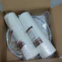 Set of 2 White Tall Linen Drum Lamp Shades Modern Lamp Shade 10" Top x 10" Bottom x 10" High (Spider) Medium Lampshade for Table & Beside Lamp - Lampshades Replacement By GO&SO
