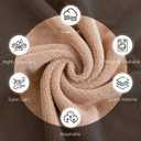 Cosy Family 6 Pack Ultra Soft Microfiber Absorbent Hand Towel, Silk Hemming Towels for Bathroom - Quick Drying - Perfect for Bath, Fitness, Gym, Shower, Hotel, and Spa - 16x28 Inch, Warm Color