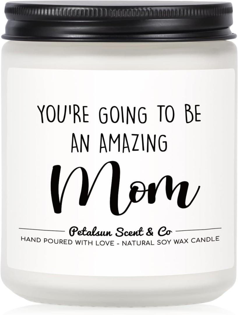 New Mom Gifts, Lavender Scented Candle, Mom to be, Pregnancy Gifts for Expecting First Time Moms, Mama, New Mommy Essentials, Congrats Pregnant Friend Wife, You are Going to be an Amazing Mommy