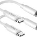 3 x OPSO USB Type C to 3.5mm Female Headphone Jack Adapter, (2-Pack) USB C to Aux Audio Dongle Cable Cord for iPhone 15/15 Pro/Pro Max/Plus, Samsung Galaxy S23/S22/S21 Ultra, iPad Pro, MacBook, Pixel XL