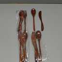 Geiserailie 12 Pcs Wooden Utensils for Eating Wooden Spoon Fork Knife Cutlery Set Kitchen Wood Dinner Flatware Tableware Set Includes Spoon, Fork, Knife (Phoebe Wood)