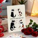 6 x Beixian Valentines Day Cards for Husband Wife, Funny Valentine's Day Card Gifts for My Lover, Through thick and thin (BX321)