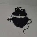 BMJL Womens Bikini Sets Sexy Two Piece Halter Swimsuits String Cutout Bathing Suit Swim Suits 2025 (Small, Black)