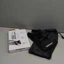 Airplane Foot Hammock, No Collapse Foot Rest for Plane Travel with Extended Adjustment Strap, Portable Desk Foot Hammock with Thickened Foam, Foot Sling Travel Essentials to Relax Your Feet (1 Pc Black)