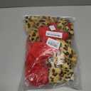 Eurzom 2 Pcs Christmas Santa Hat Furry Xmas Hat with Comfort Lining and Brim Large Unisex Plush Santa Cap for Women Men (Large Simple Style, Red Leopard)