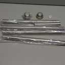 Shower Curtain Rod, 1" Diameter Heavy Duty Tension Shower Rod, Non Slip Adjustable 28-74 inch No Drill Shower Curtain Rods Spring Tension For Bathroom, Shower Stall, No Rust, Brushed Nickel