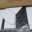 ANYHI Bathroom Mirrors for Wall, Metal Wall Mirror with Shelf, Perfect for Living Room, Bedroom, Entryway, Rectangular, Vertical Black, 24"L x 20"W