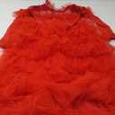 CosFantasy Womens Lydia Cosplay Costume Red Gothic Wedding Dress Gown Bride Costume Halloween FY0100 L