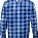 3 x FOCO NFL Wordmark Basic Flannel Shirt (Red, XL)