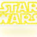 Paladone Star Wars LED Neon Logo Light Sign - Wall Mountable or Free Standing - Great Gift & Room Decor for Star Wars Fans