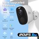 4Pack Security Cameras Wireless Outdoor 2.4G&5G WIFI, 2K Battery Powered Indoor Camera for Home Security with Spotlight & Siren Alarm, 2-Way Audio, Color Night Vision, AI Detection,Works w/Alexa